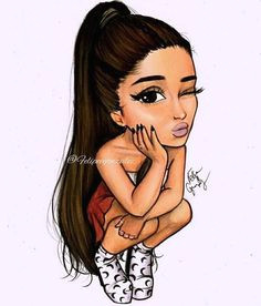 Drawing Cartoon Ariana Grande Ariana Grande Drawings