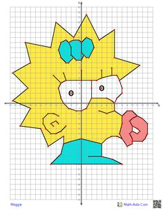 Drawing Cartoon Characters Using Coordinates 106 Best Mystery Grid Drawing Coordinate Drawing Images In 2019