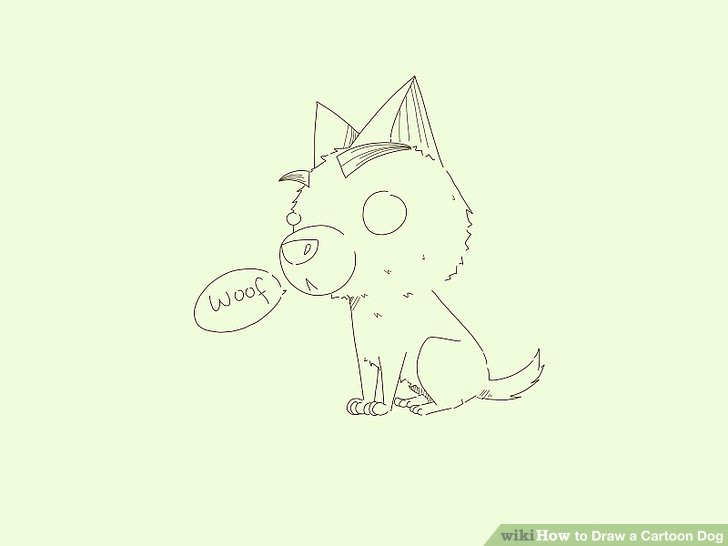 Drawing Cartoon Dogs Nose 6 Easy Ways to Draw A Cartoon Dog with Pictures Wikihow