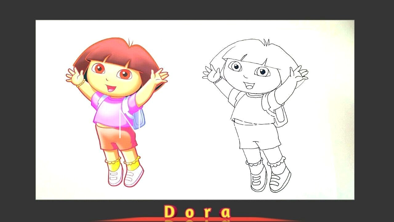 Drawing Cartoon Dora Dora How to Draw Dora the Explorer Youtube