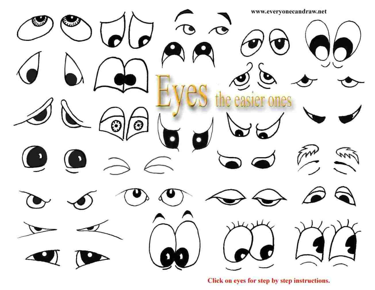 Drawing Cartoon Eyes Easy Draw Easy Anime Eyes for Beginners Rhingslycom A Caron Eye