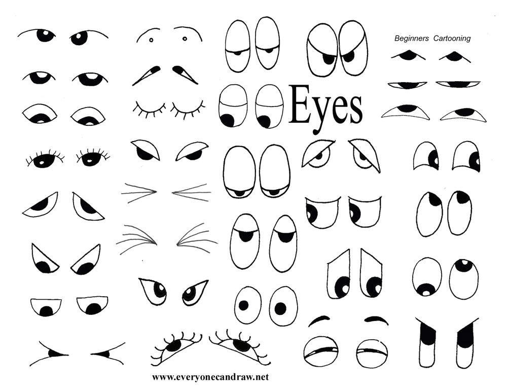 Drawing Cartoon Eyes Tutorial Drawing Helps for Eyes Mouths Faces and More Party Matthew