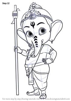 Drawing Cartoon Ganesh 180 Best Sketch Images