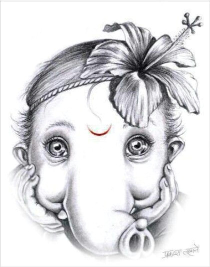 Drawing Cartoon Ganesh Pin by Appa Jadhav On Bal Ganesh Ganesh Ganesha