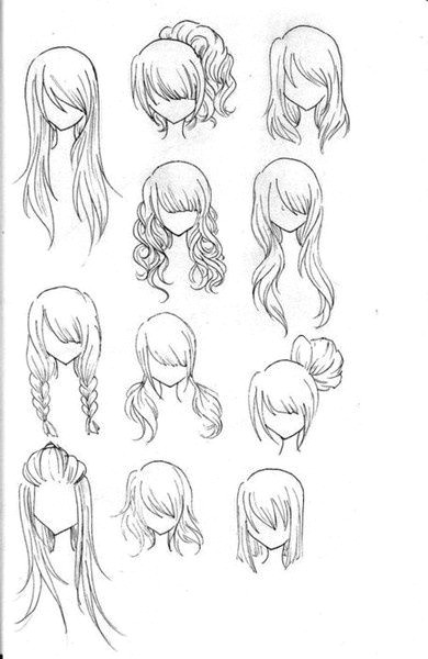 Drawing Cartoon Girl Easy Draw Realistic Hair Anime Drawings Drawings Drawing Tips How