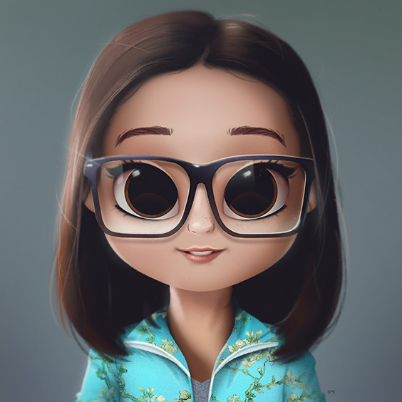 Drawing Cartoon Girl Eyes Cartoon Portrait Digital Art Digital Drawing Digital Painting