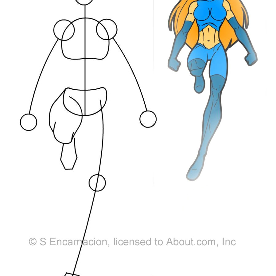 Drawing Cartoon Legs How to Draw A Female Superhero