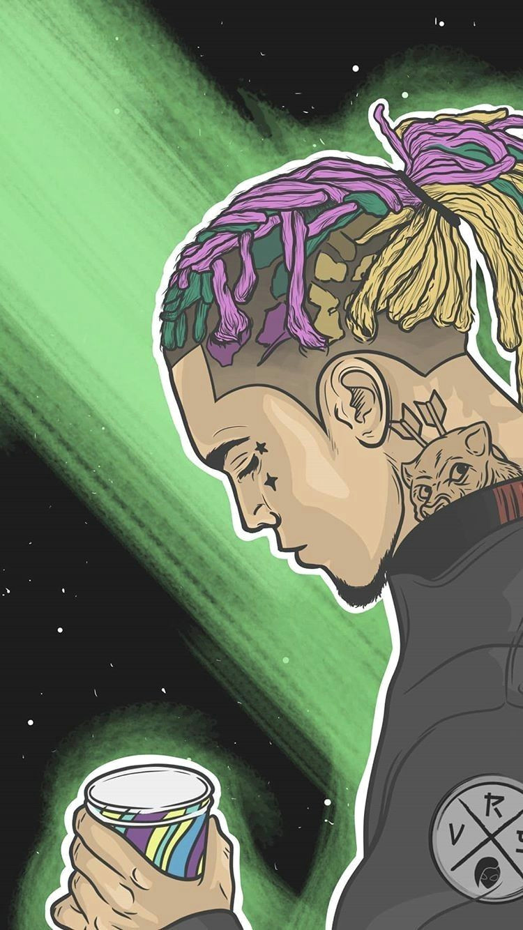 Drawing Cartoon Lil Pump Gucci Gang Lil Pump Lil Pump Dope Art Pumps