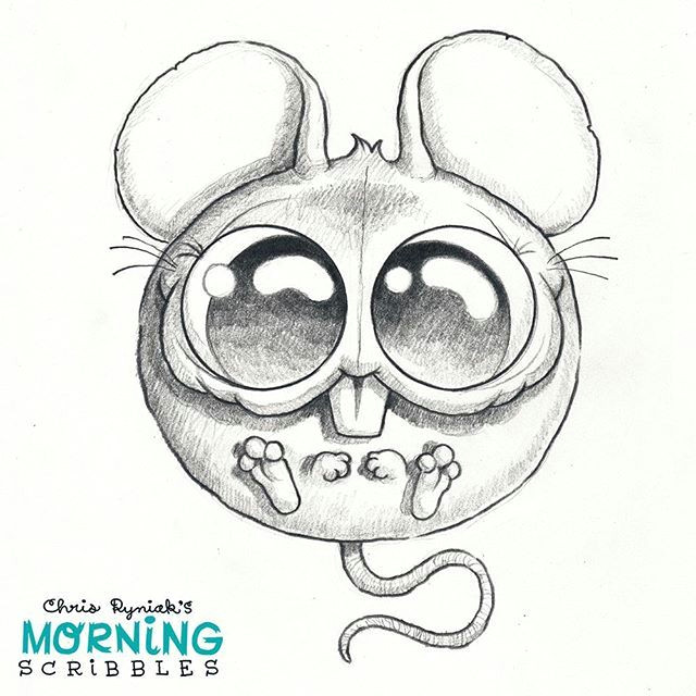 Drawing Cartoon Mice Round Mouse A A Morningscribbles Cute Little Monsters