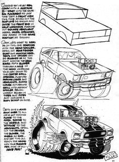 Drawing Cartoon Muscle Cars 45 Best How to Draw Cars Images
