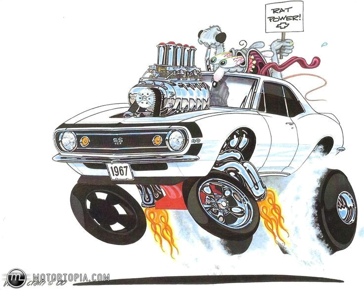 Drawing Cartoon Muscle Cars if Iiiiiii Didn T Know Any Better I D Say This Was A Ratfink