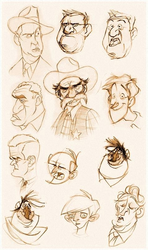 Drawing Cartoon Old Man Faceslowres Character Design 1 Pinterest Disea O De Personajes
