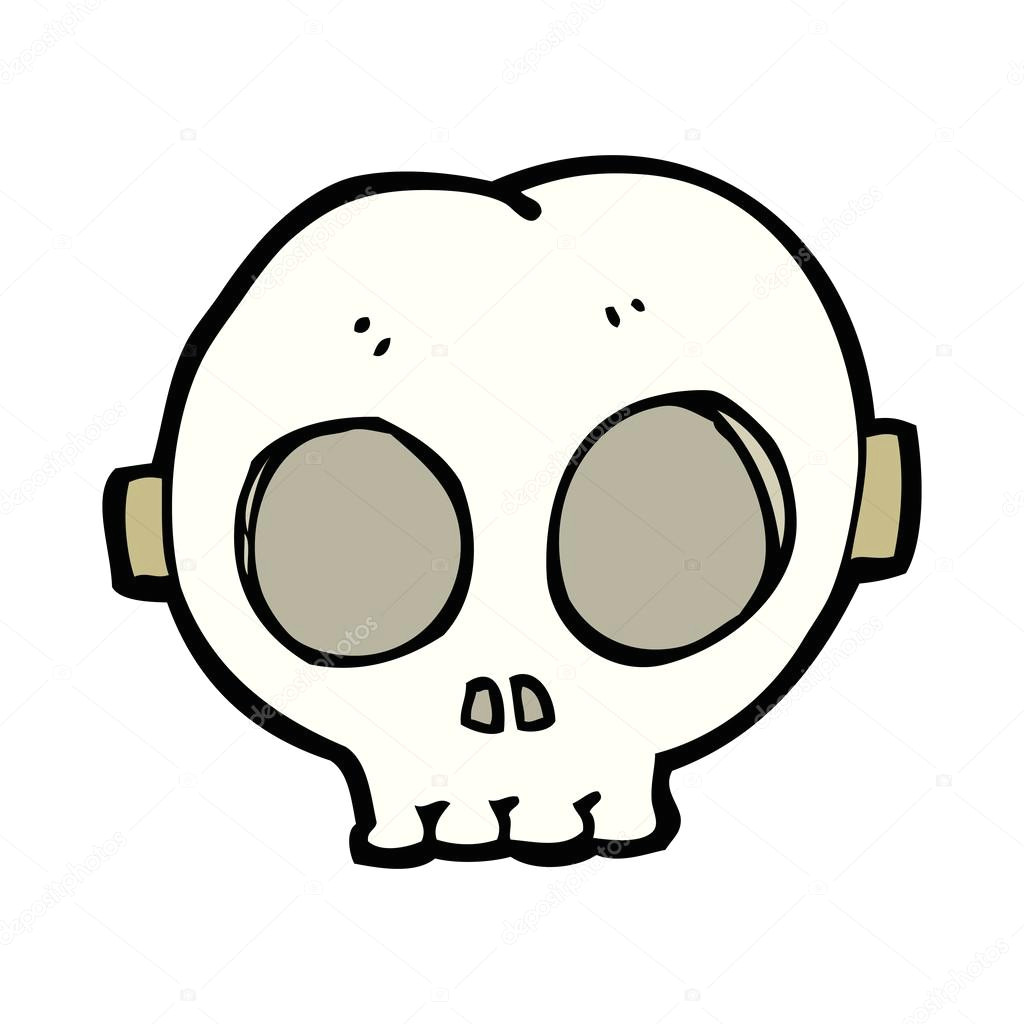 Drawing Cartoon Skulls Cartoon Halloween Skull Maske Stockvektor A C Lineartestpilot 38163469
