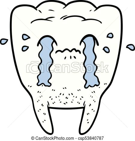 Drawing Cartoon Teeth Cartoon tooth Crying