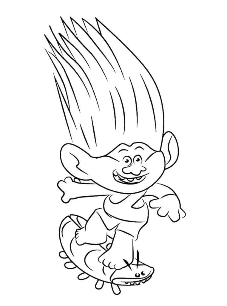 Drawing Cartoon Trolls Trolls Movie Coloring Pages Movies and Tv Show Coloring Pages