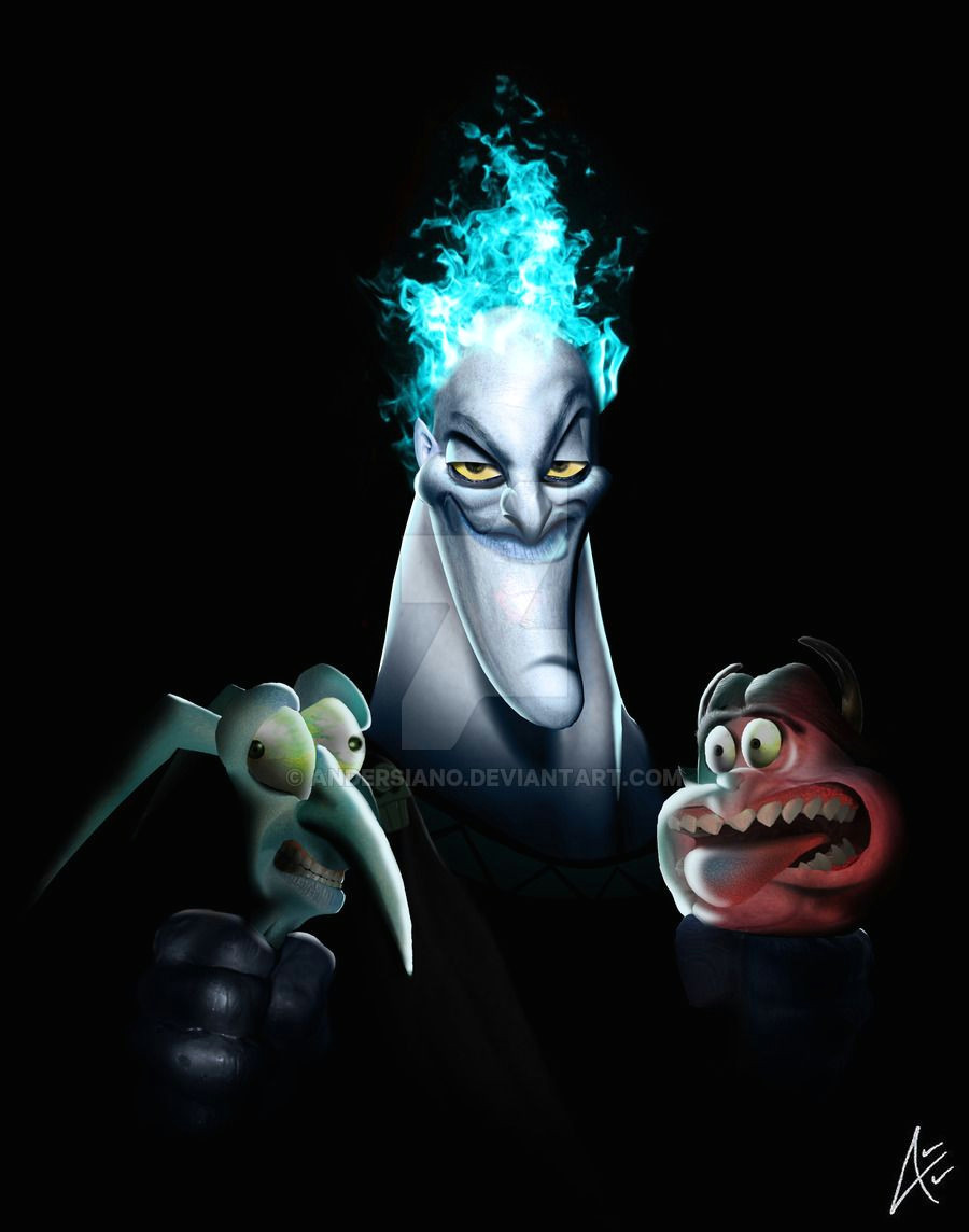 Drawing Cartoon Villains Hades Feat Pain Panic Drawing by andersiano Deviantart