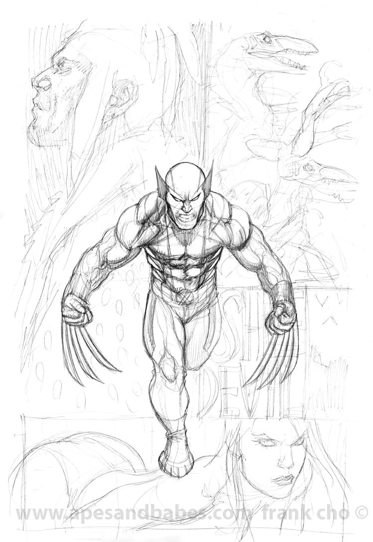 Drawing Cartoon Wolverine Savage Wolverine Cover Sketch Comic Book Artist Sketches Pinterest