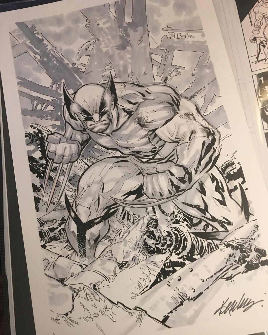 Drawing Cartoon Wolverine Wolverine by Ken Lashley Ledkilla Nycc2018 Kenlashley