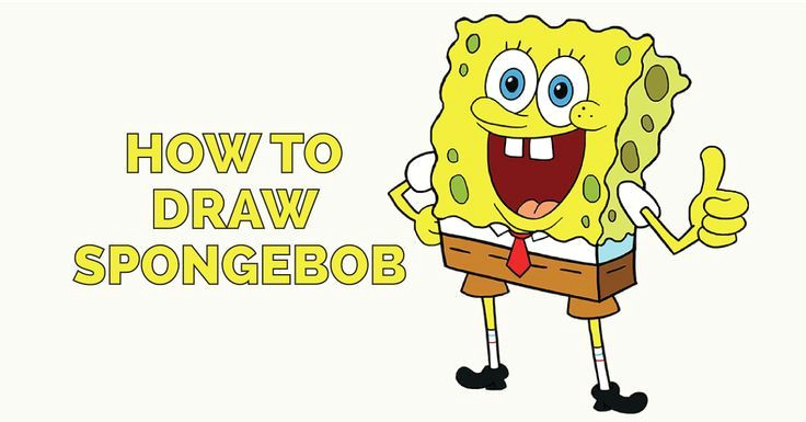 Drawing Cartoon Yellow How to Draw Spongebob How to Draw Cartoon and Comics Characters