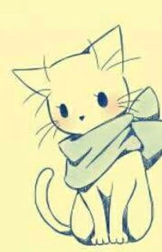 Drawing Cartoon Yellow This is A More Detailed Drawing Of A Kitten In the Gallery Im