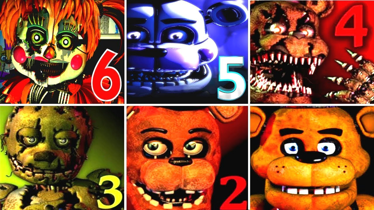 Drawing Cartoons 2 Five Nights at Freddy S Five Nights at Freddy S 6 Fnaf 1 2 3 4 5 All Jumpscares Simulator