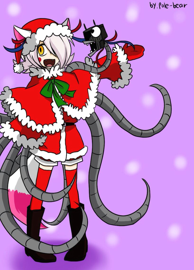 Drawing Cartoons 2 Fnaf Pole Bear Mangle is Ready for the Holidays Pole Bear S Fnaf 2 Art