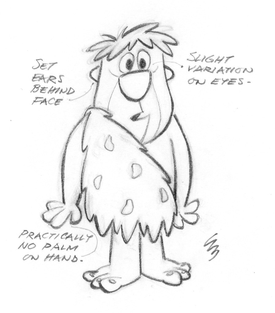 Drawing Cartoons 3 John K Stuff Design 3 Ed Benedict and Fred Flintstone Art