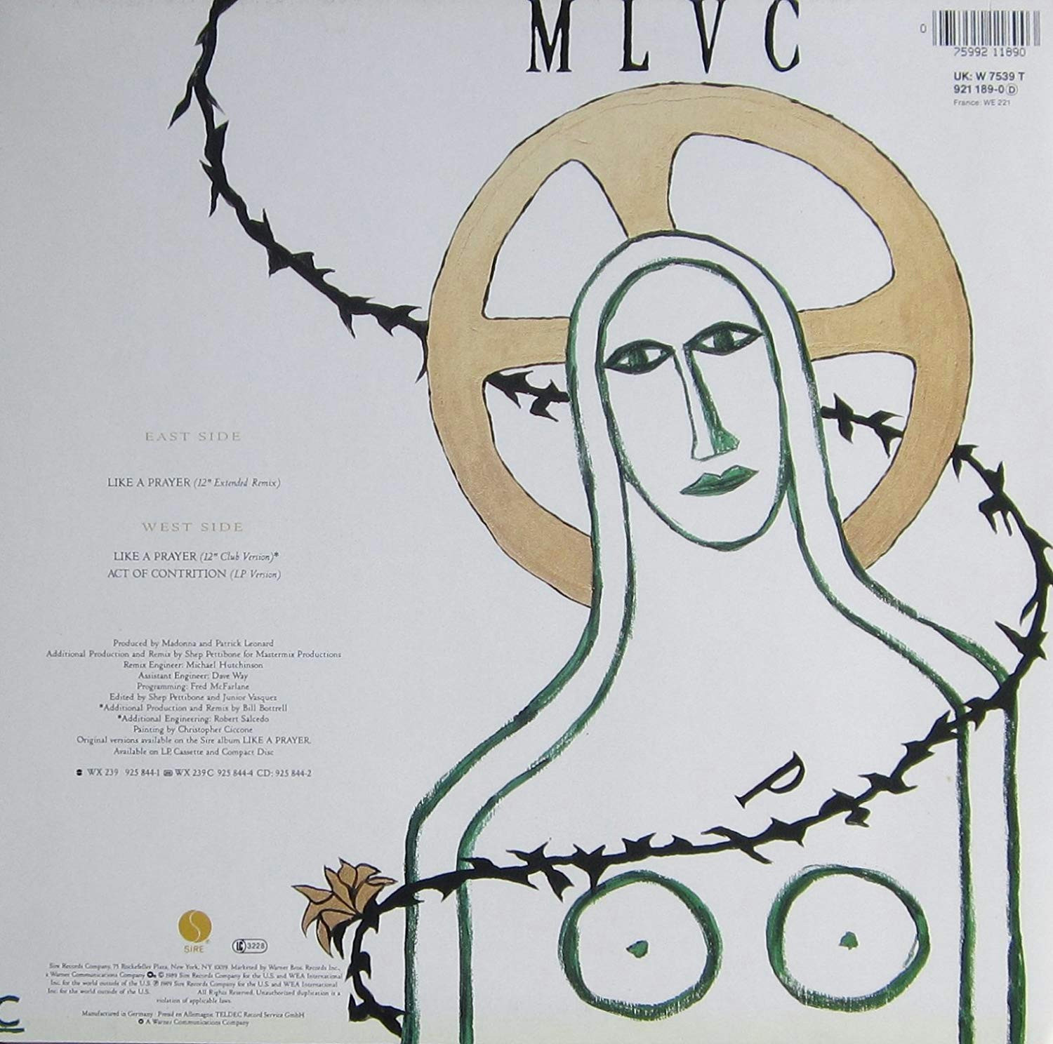 Drawing Cartoons Amazon Like A Prayer Ext Remix 1989 Vinyl Single Madonna Amazon De