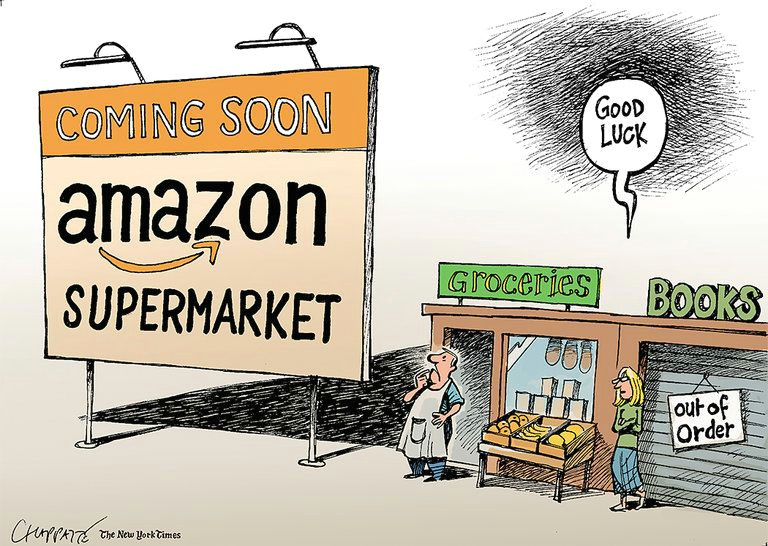 Drawing Cartoons Amazon when Amazon Comes to town the New York Times Editorial Cartoons