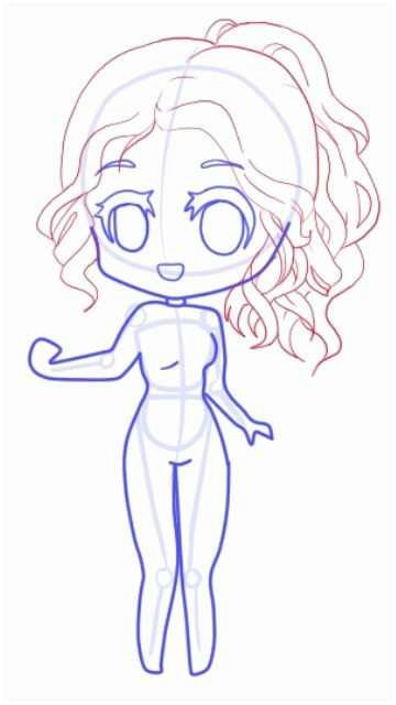 Drawing Cartoons Body Chibi Body Template