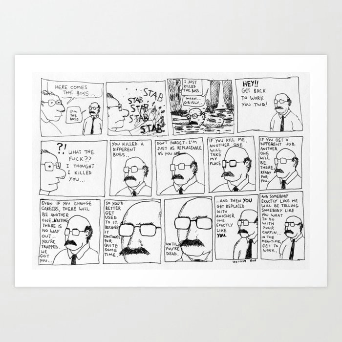 Drawing Cartoons Career the Career Art Print by Robmillion society6