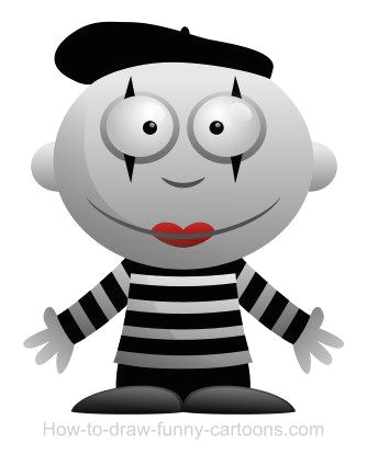 Drawing Cartoons.com Drawing A Mime Cartoon Coloring Pages Drawings Cartoon