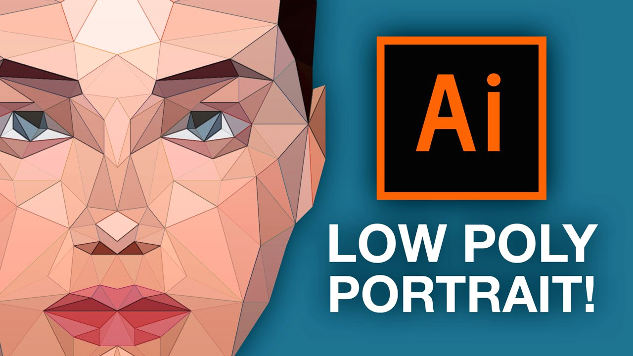 Drawing Cartoons In Illustrator Tutorial Illustrator Tutorial Low Poly Portrait Youtube