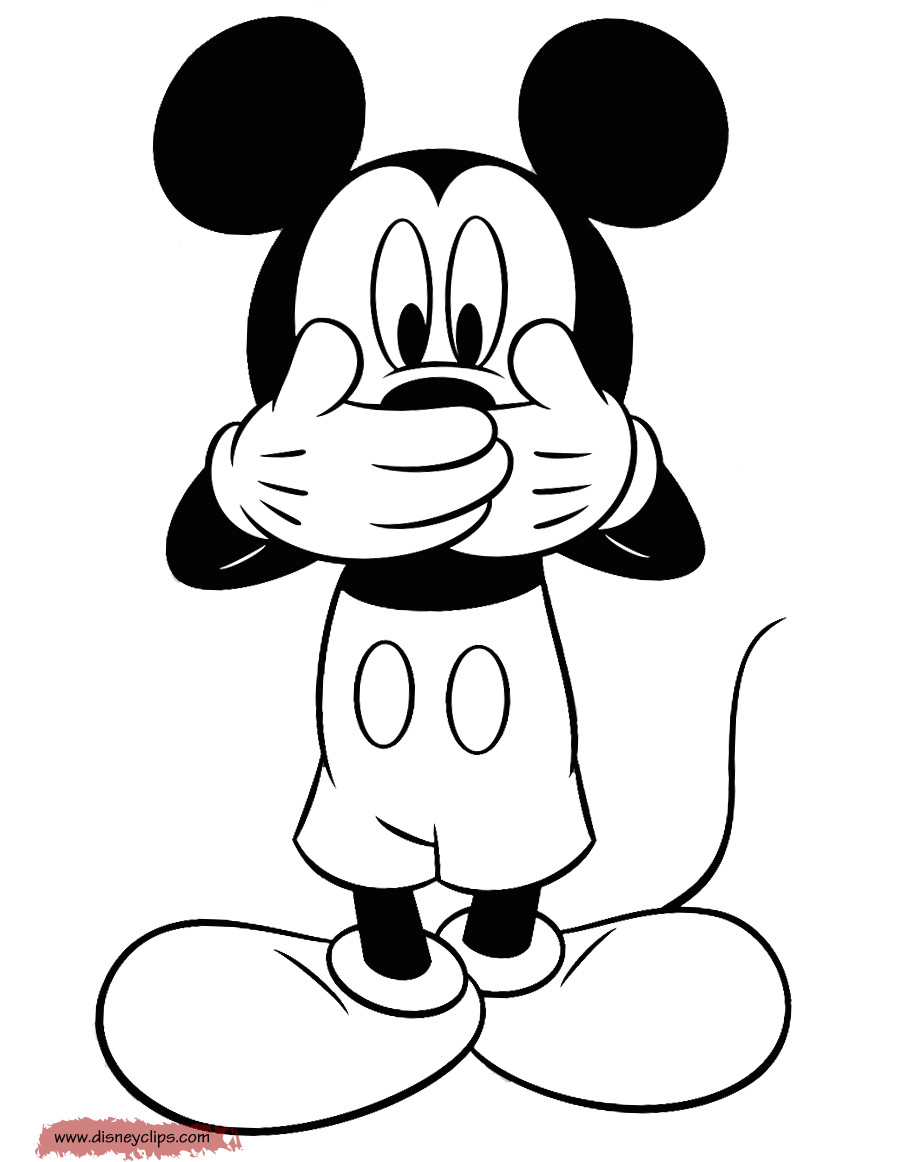 Drawing Cartoons Mickey Mouse Coloring Mickey4 Gif 907a 1162 Rajesh