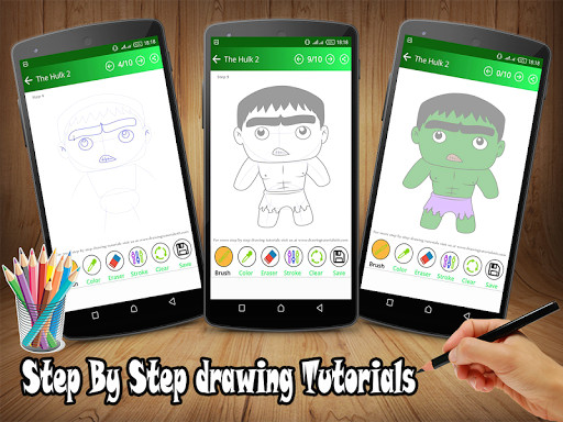 Drawing Cartoons Mobile9 Download How to Draw Hulk Step by Step Easy Google Play softwares