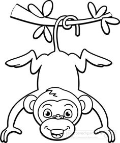 Drawing Cartoons Monkey 22 Best Monkey Outline Cartoon with Tattoos Images Free Monkey