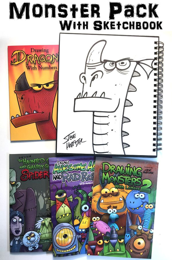 Drawing Cartoons Packs Monster Pack with Sketchbook Drawing Pinterest