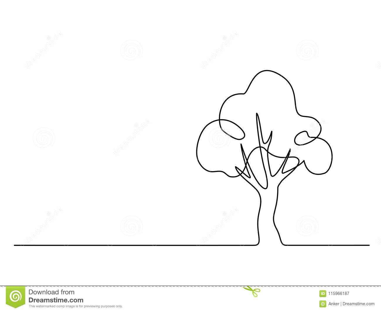 Drawing Cartoons Trees Tree Logo Vector Illustration Stock Vector Illustration Of