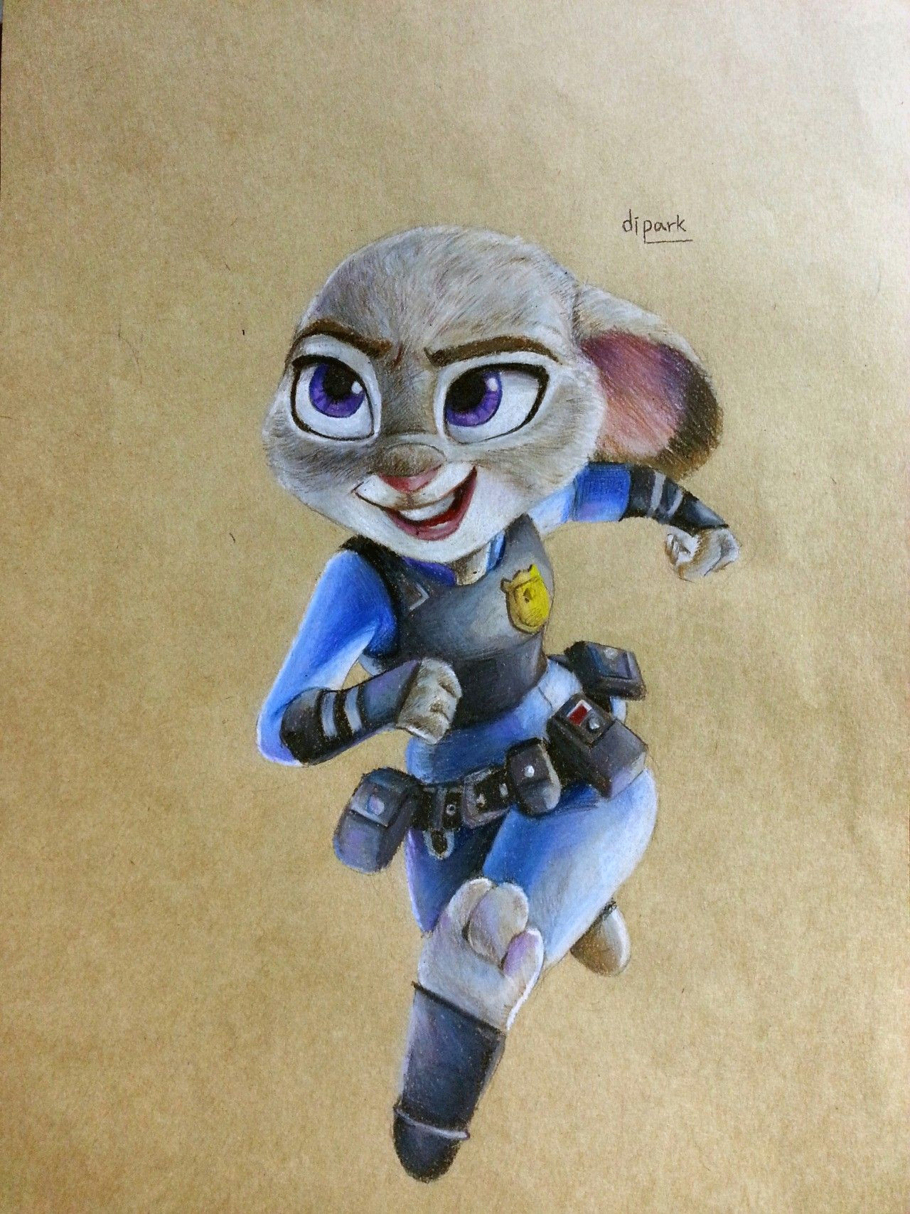 Drawing Cartoons with Colored Pencils Zootopia Art Colored Pencil Disney Judy Hopps Zootopia