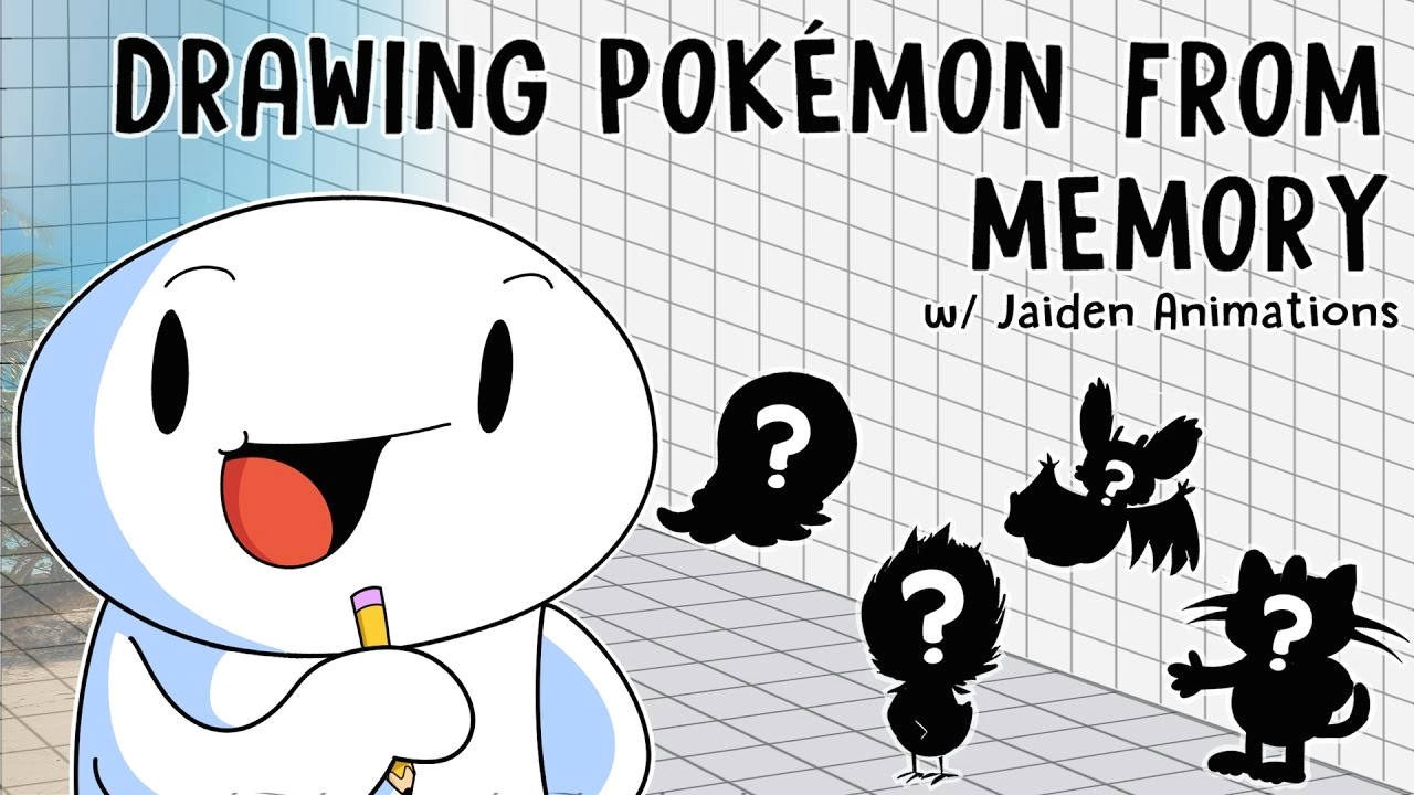 Drawing Cartoons You Tube Drawing Pokemon From Memory W Jaiden Animations Youtube