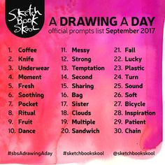 Drawing Challenge Ideas 2018 190 Best Sketchbook Prompts Images In 2019 Art for Kids Art for