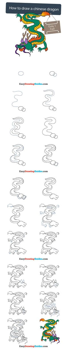 Drawing Chinese Dragons Step Step 241 Best Dragon Draw Images Drawings Ideas for Drawing Sketches
