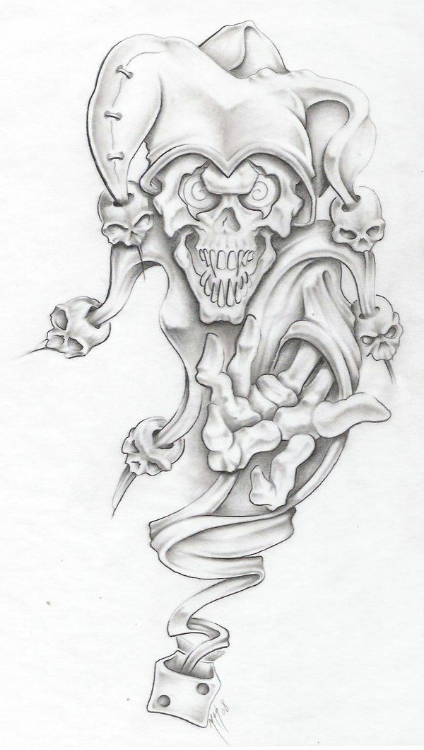 Drawing Clown Skull Omg Scary but Awesome Plausible Tattoo Ideas Tattoos Clown