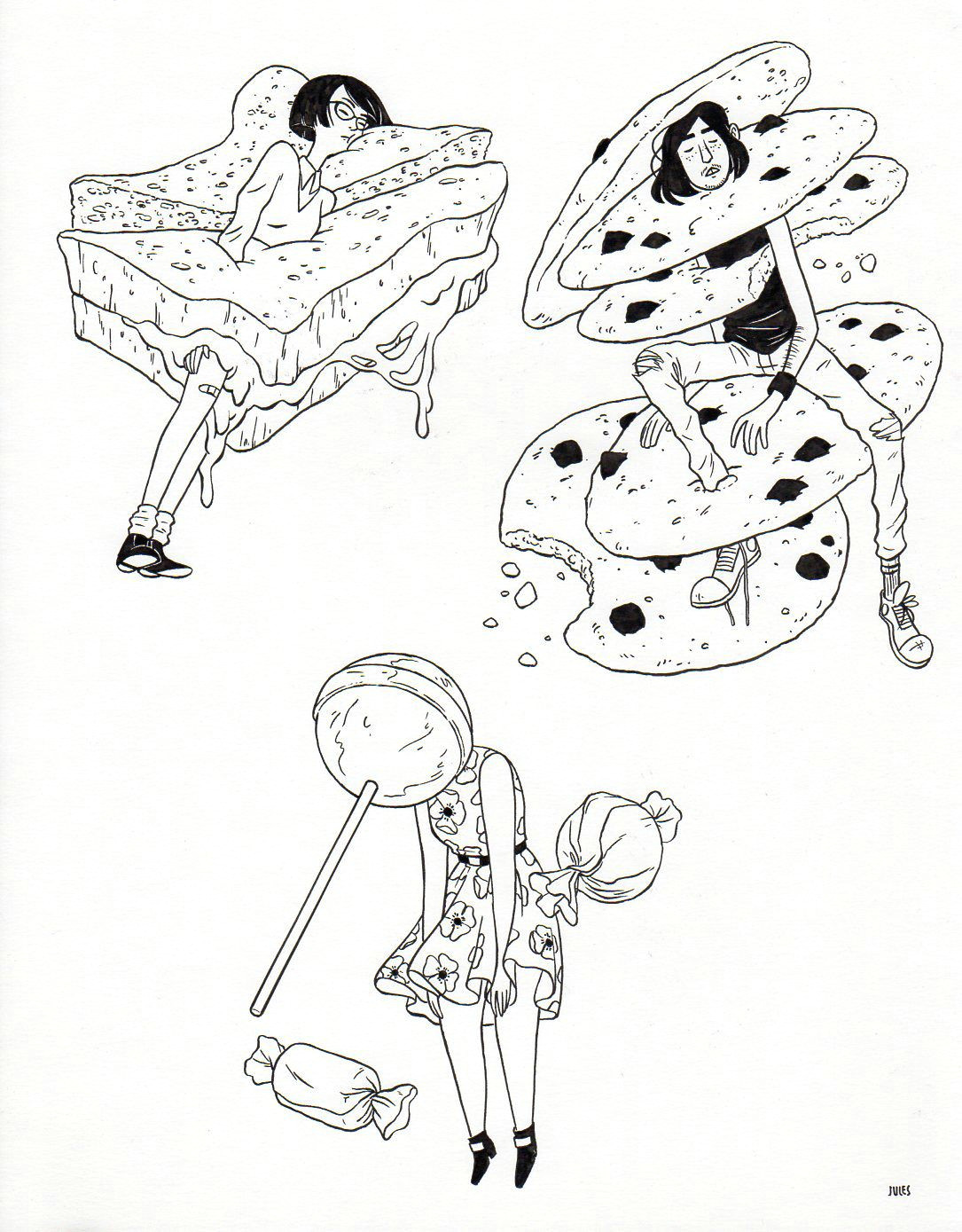 Drawing Cookie Tumblr Julian Callos Illustration Food Illustration Illustration Draw