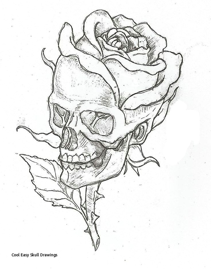 Drawing Cool Skulls Cool Easy Skull Drawings Scary Skull Drawing at Getdrawings