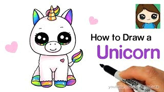 Drawing Cute Animals Youtube How to Draw A Baby Unicorn Easy Beanie Boos Vloggest