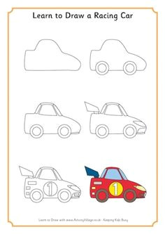 Drawing Cute Car How to Draw A Car Kids Activities Pinterest Drawings Art