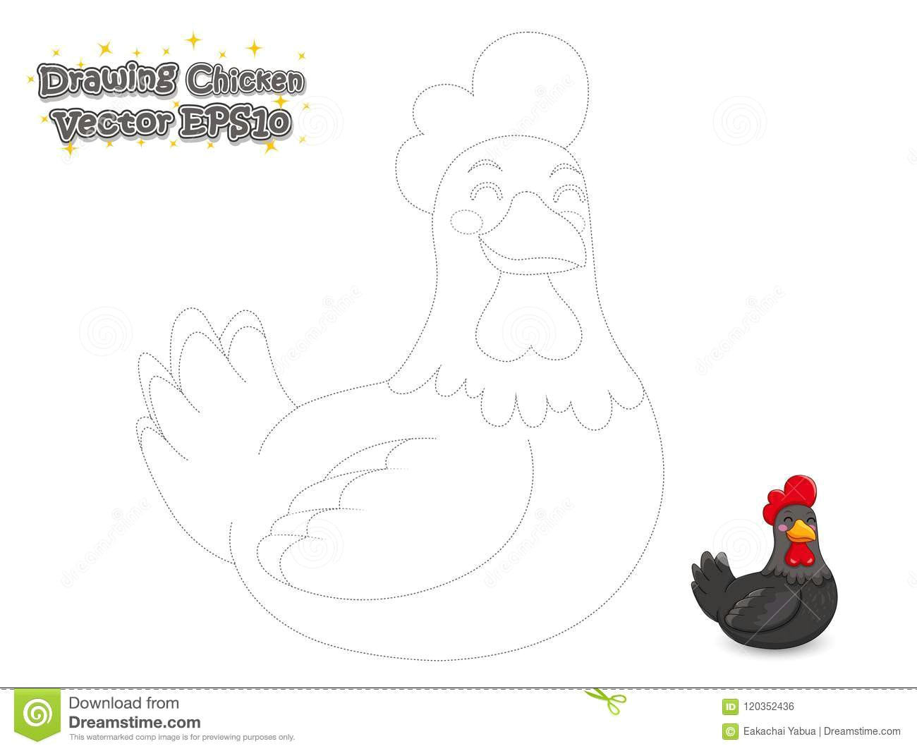 Drawing Cute Chicken Drawing and Paint Cute Chicken Cartoon Educational Game for Ki