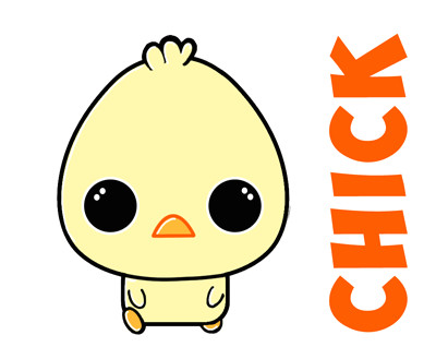 Drawing Cute Chicken How to Draw A Cartoon Chibi Baby Chick Easy Tutorial for Kids