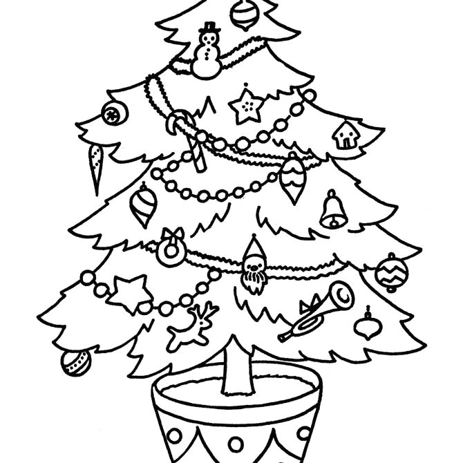 Drawing Cute Christmas Tree Free Christmas Tree Coloring Pages for the Kids